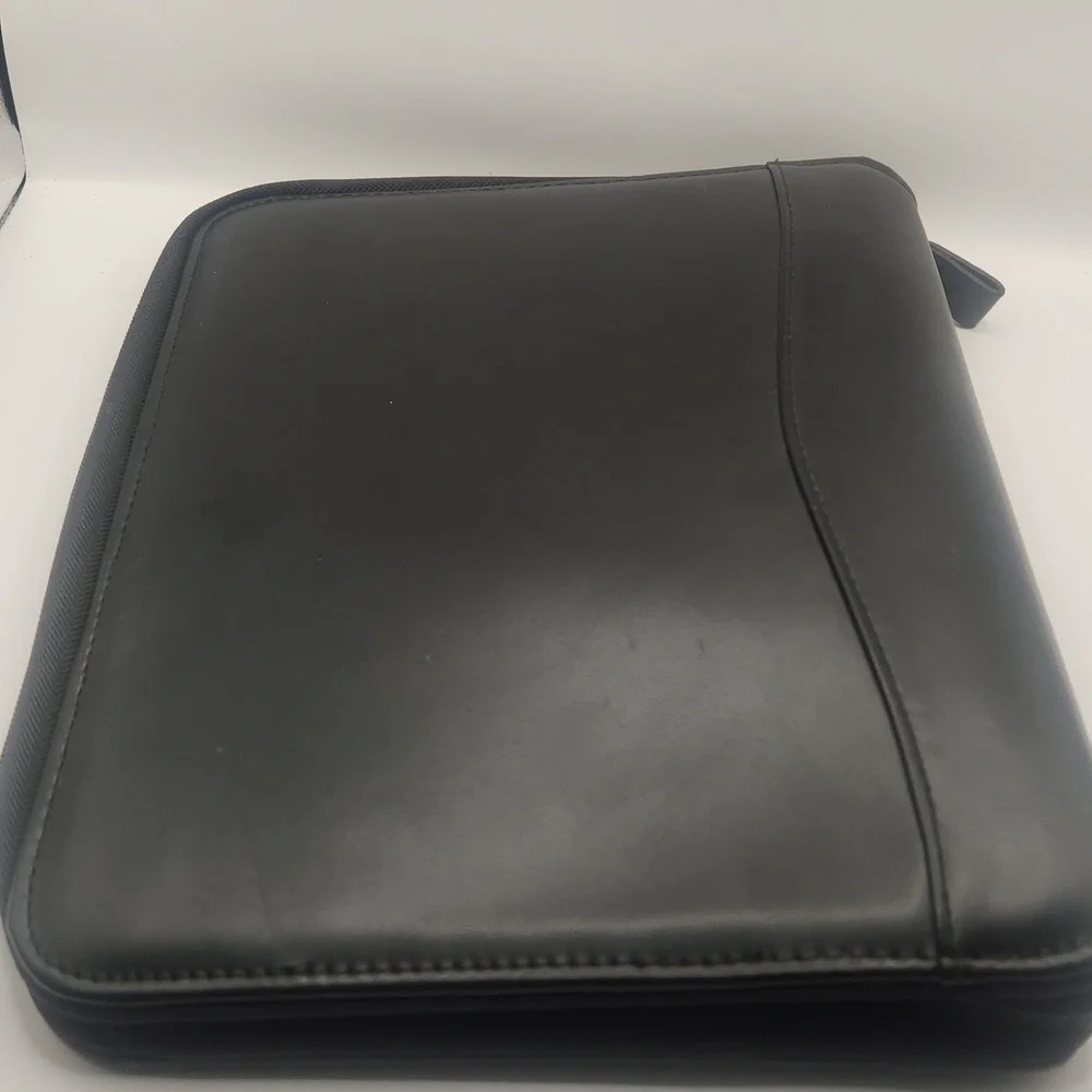 Franklin Covey Classic Leather Zipper 7 Ring 1.5